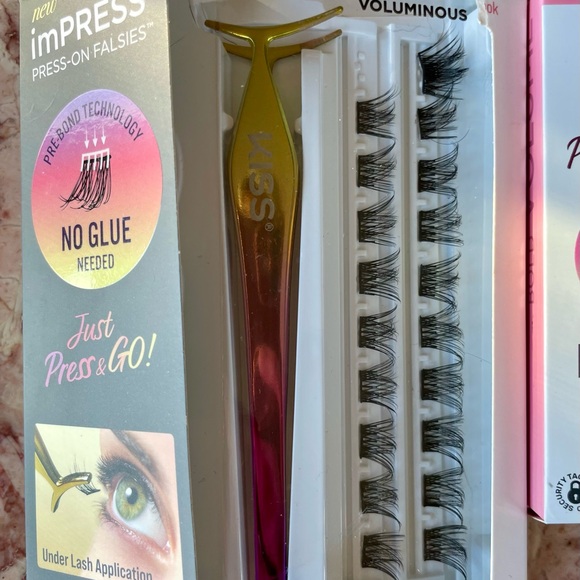 Kiss Press-On and Lashies Brand Lashes Lot - Black - Picture 4 of 12